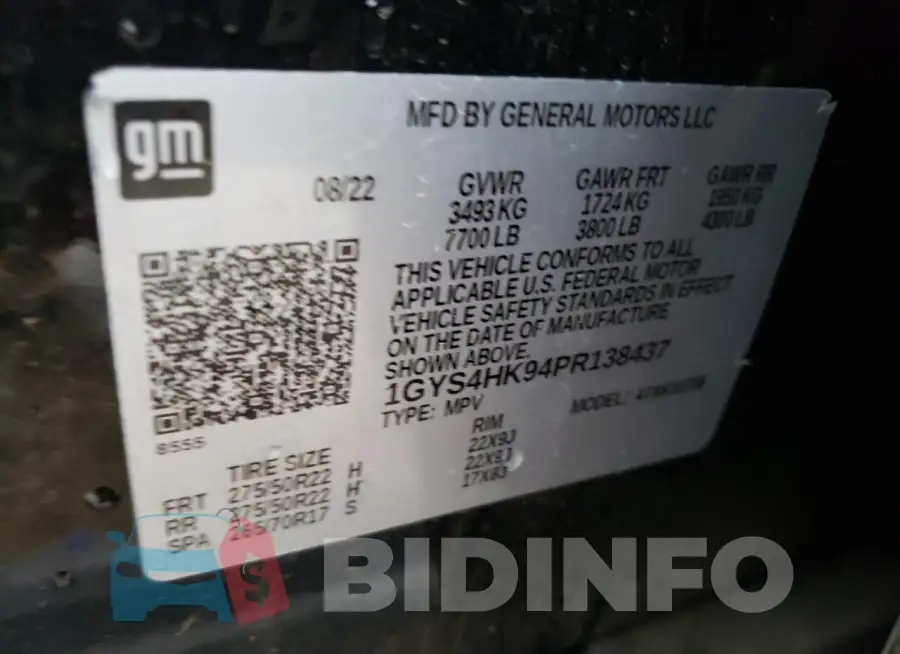 1GYS4HK94PR138437 Photo# 13