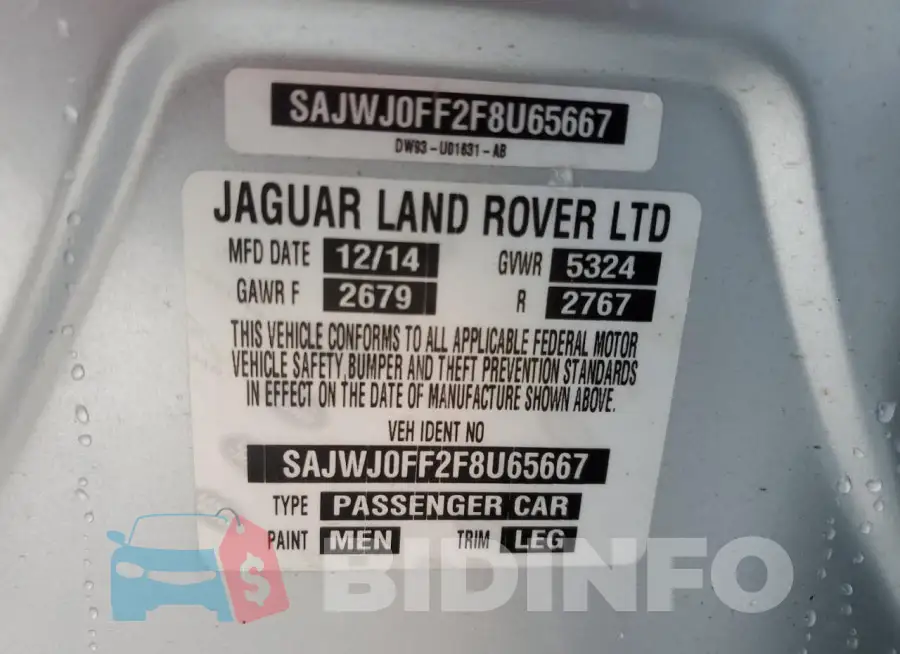 SAJWJ0FF2F8U65667 Photo# 12