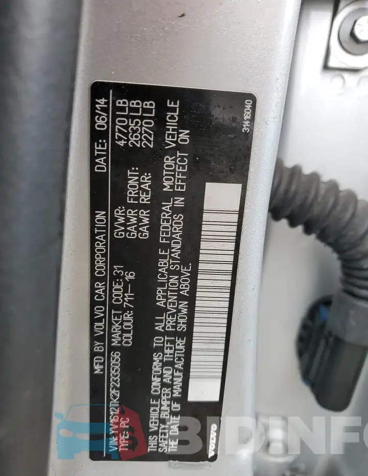 YV1612TK2F2335056 Photo# 12
