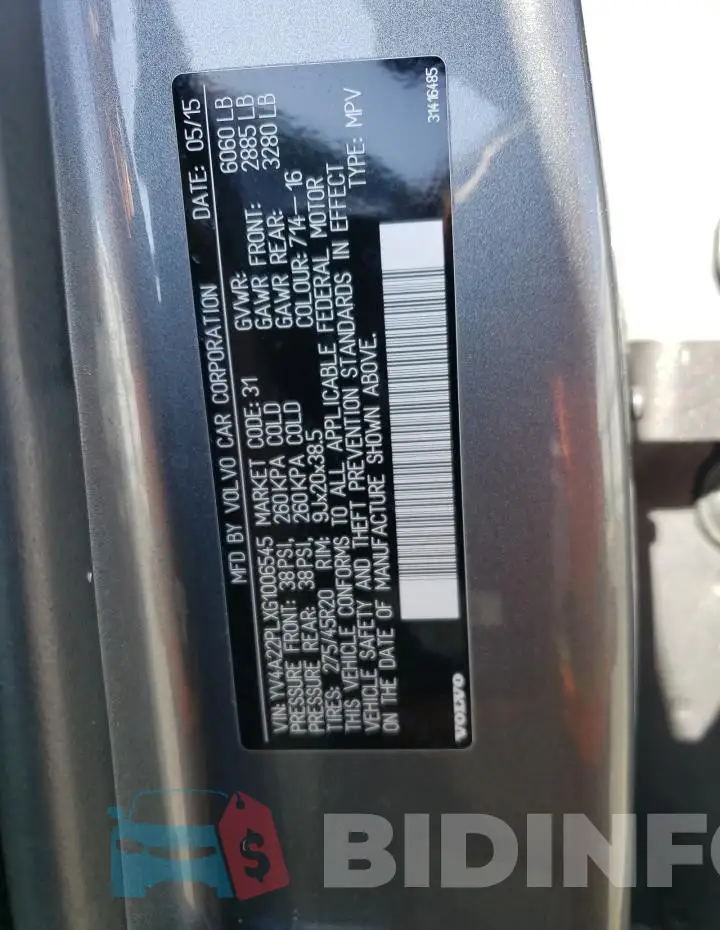 YV4A22PLXG1006545 Photo# 13