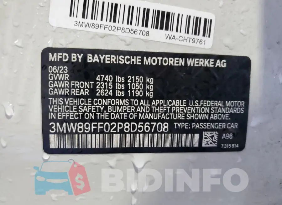 3MW89FF02P8D56708 Photo# 12