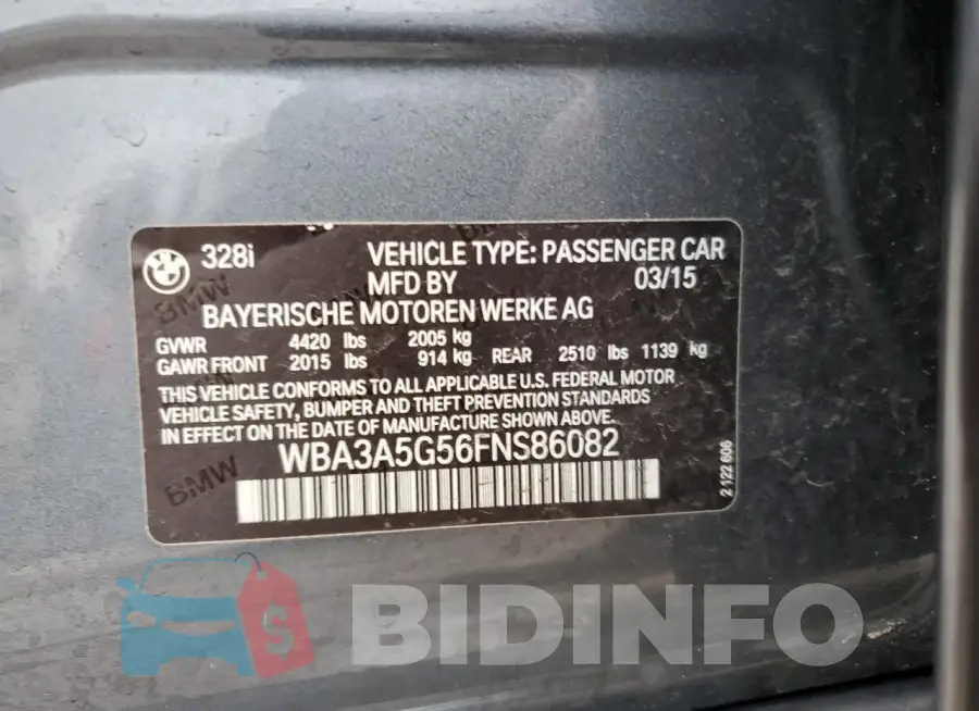 WBA3A5G56FNS86082 Photo# 12