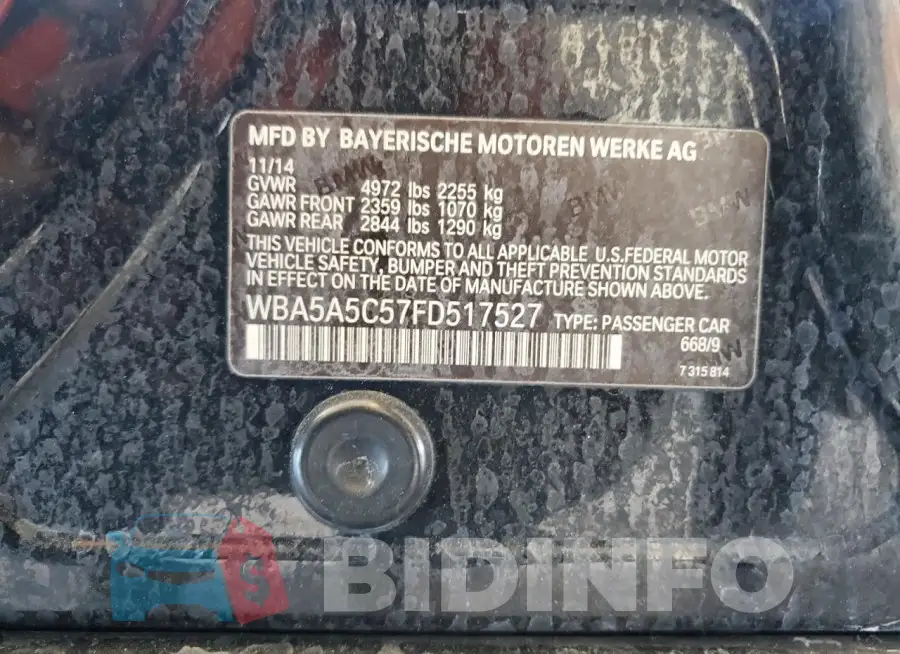 WBA5A5C57FD517527 Photo# 12