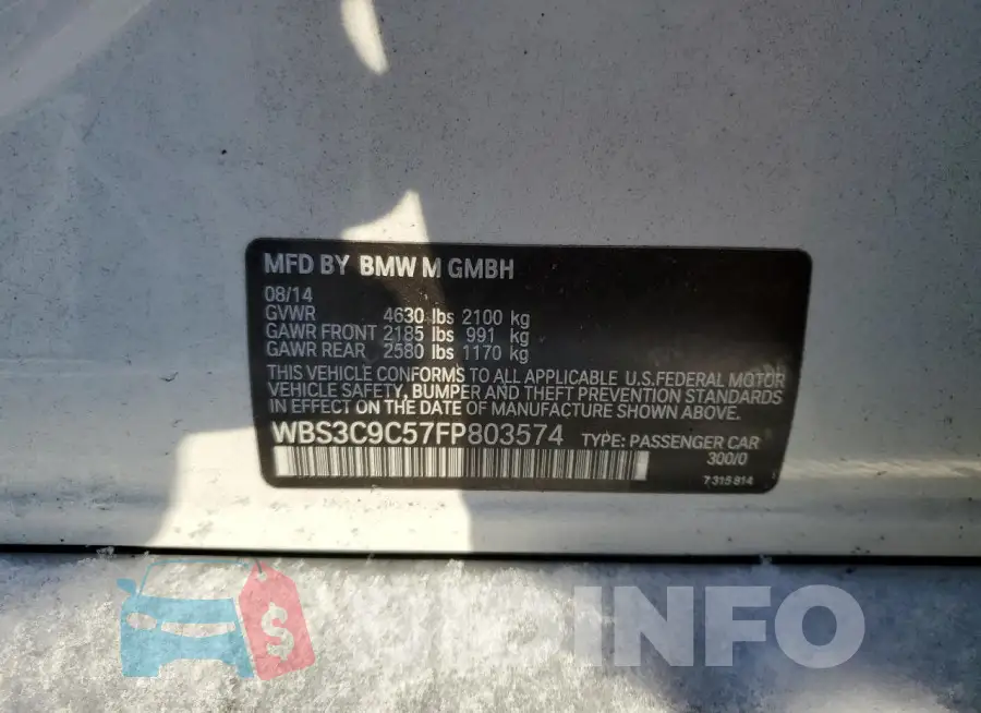 WBS3C9C57FP803574 Photo# 12