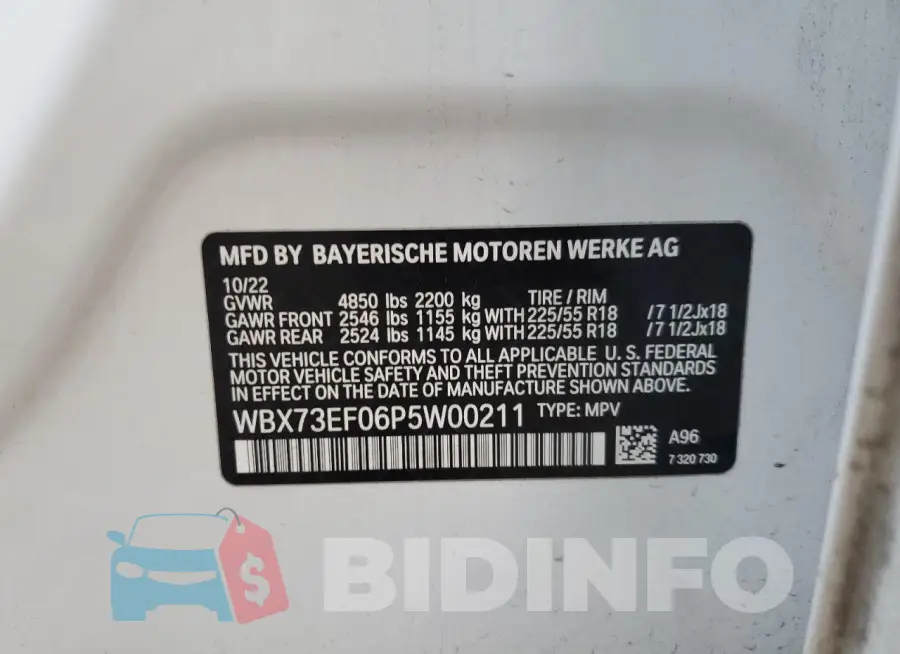 WBX73EF06P5W00211 Photo# 13