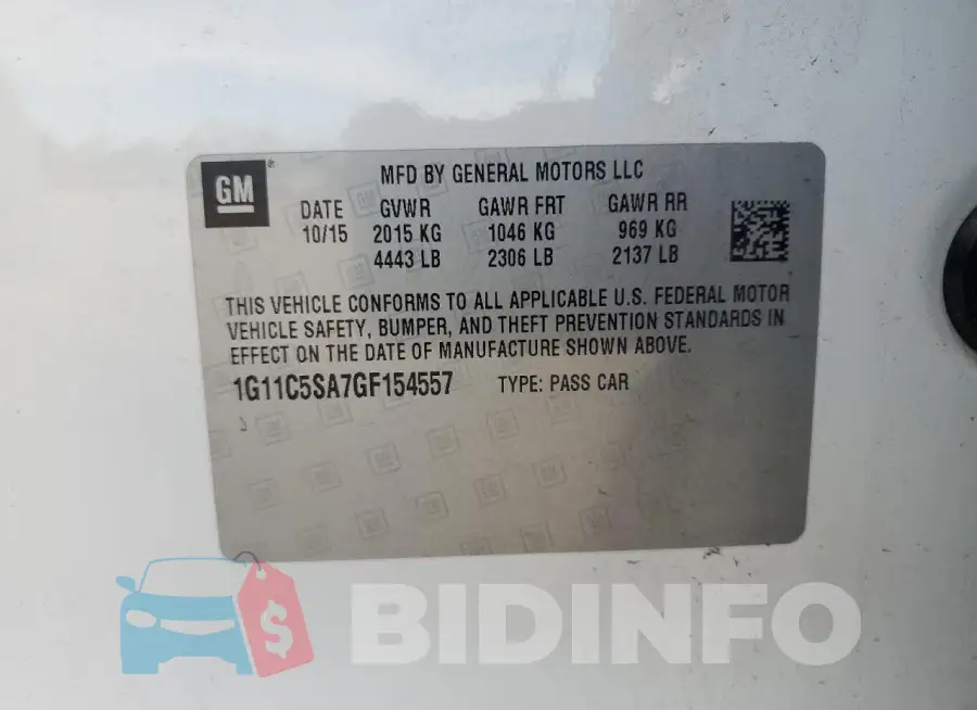 1G11C5SA7GF154557 Photo# 12