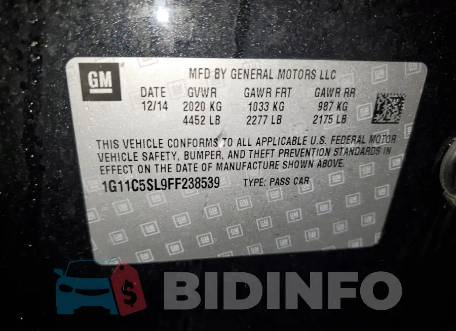 1G11C5SL9FF238539 Photo# 12