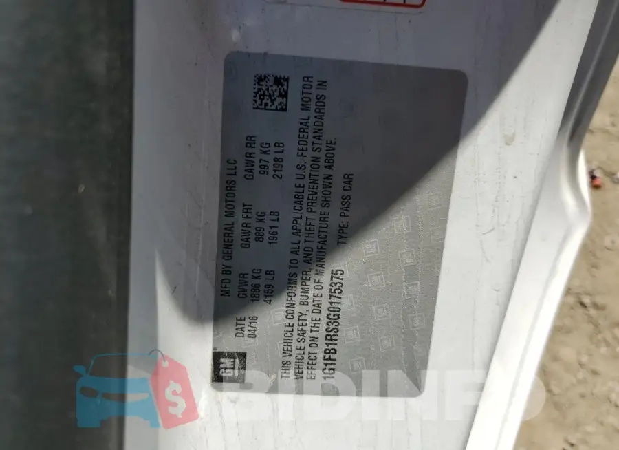 1G1FB1RS3G0175375 Photo# 12