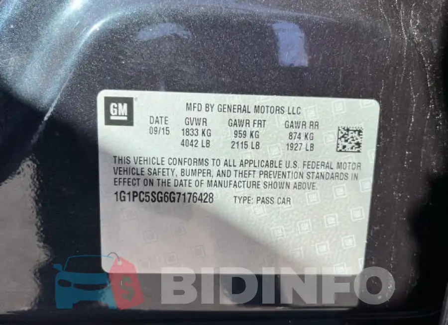 1G1PC5SG6G7176428 Photo# 10