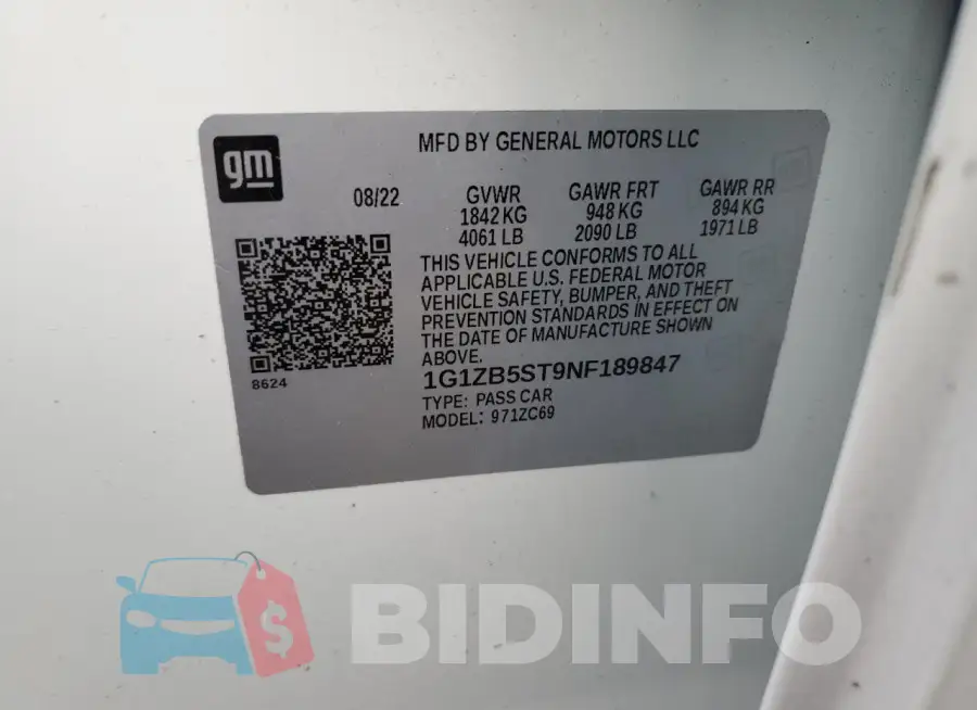 1G1ZB5ST9NF189847 Photo# 12