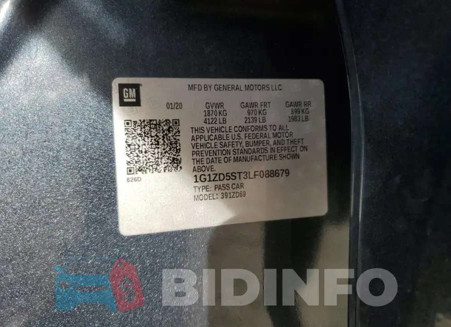 1G1ZD5ST3LF088679 Photo# 12