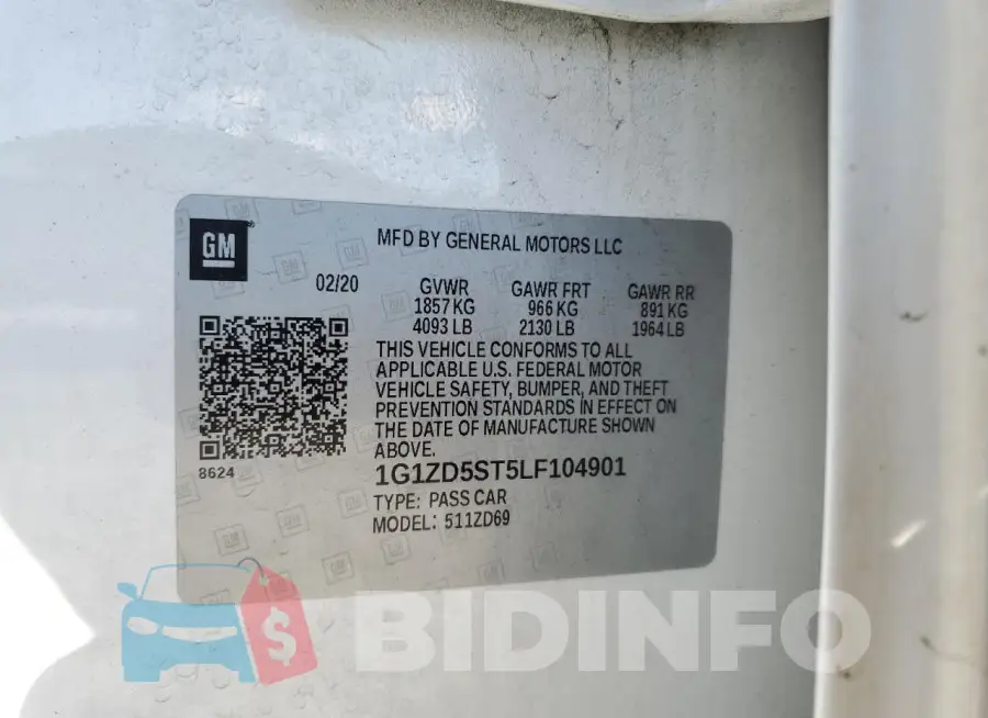 1G1ZD5ST5LF104901 Photo# 12