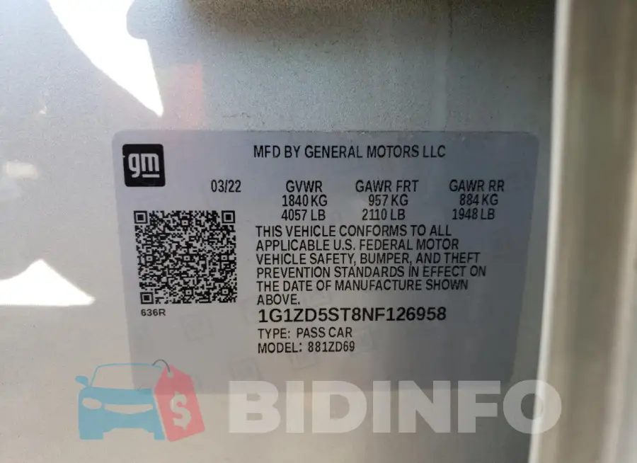 1G1ZD5ST8NF126958 Photo# 13