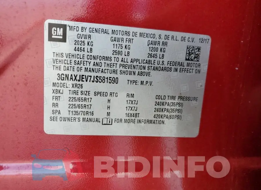 3GNAXJEV7JS581590 Photo# 13