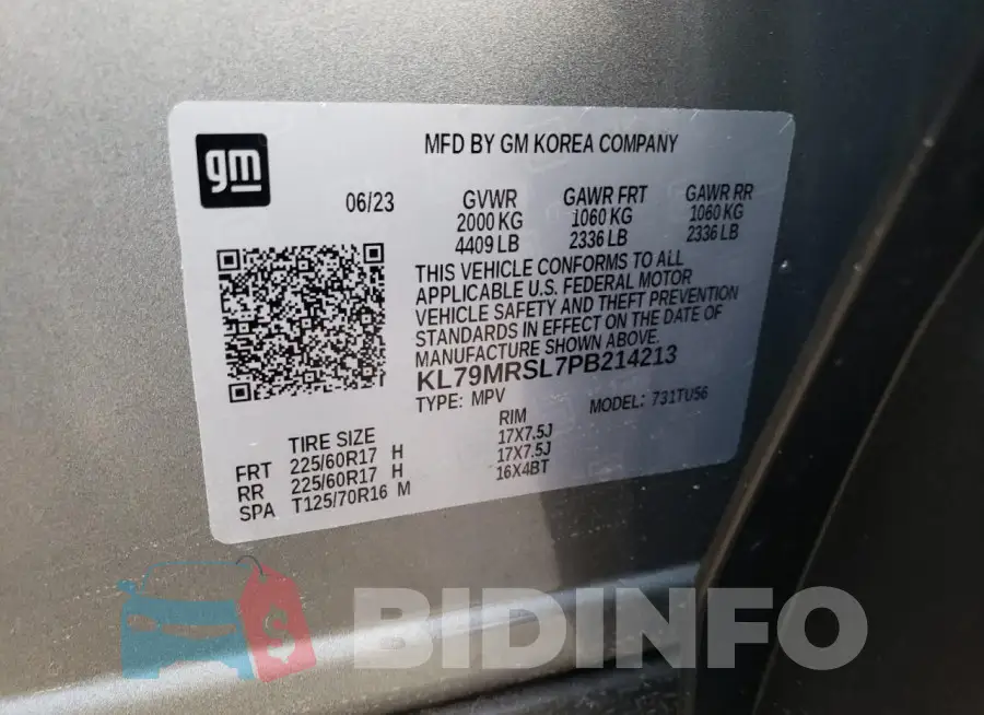 KL79MRSL7PB214213 Photo# 12