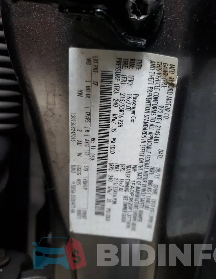 1FADP3K29FL377906 Photo# 13