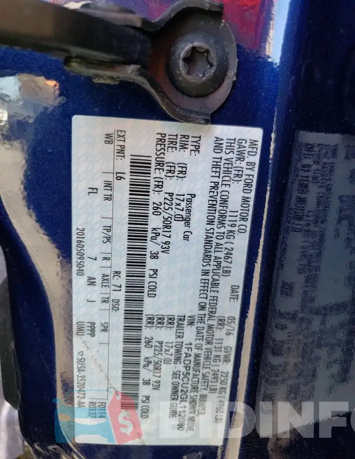 1FADP5CU2GL112080 Photo# 13