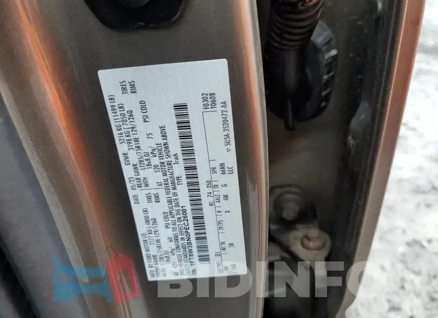 1FT8W3BN0PEC26001 Photo# 12