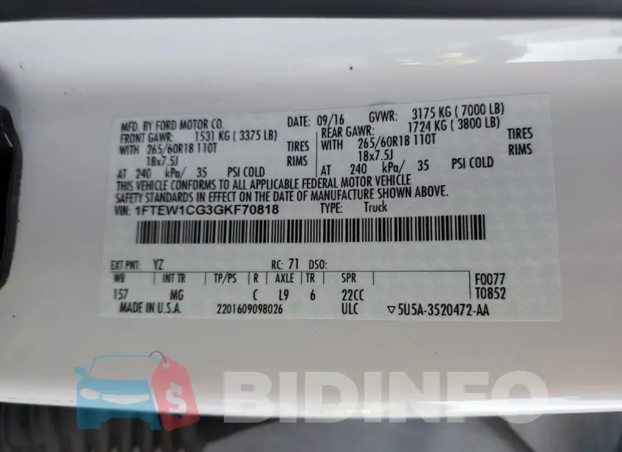 1FTEW1CG3GKF70818 Photo# 12