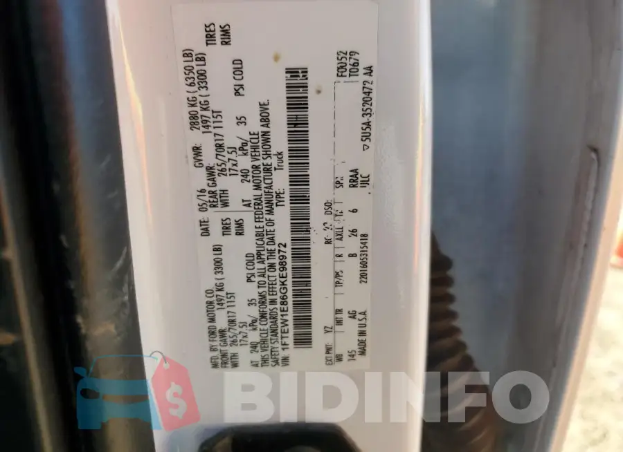 1FTEW1E86GKE98972 Photo# 12