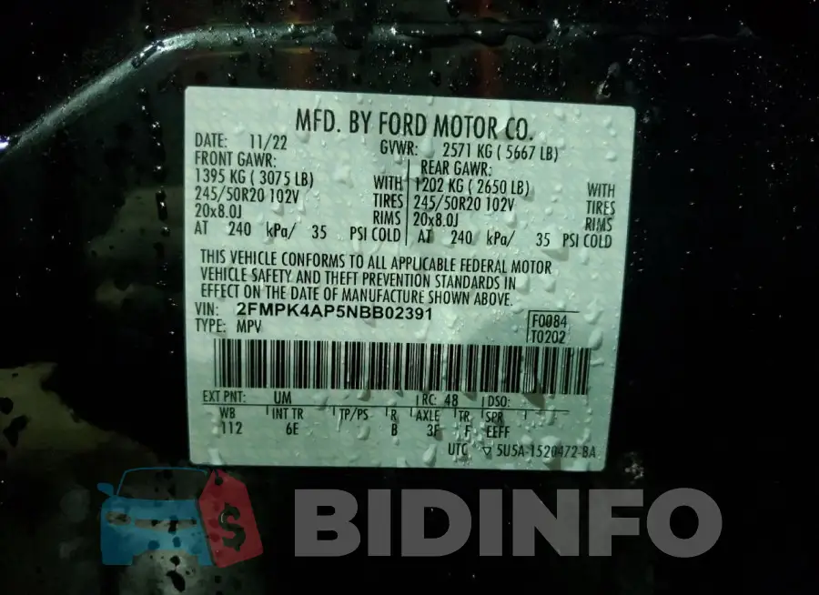 2FMPK4AP5NBB02391 Photo# 13