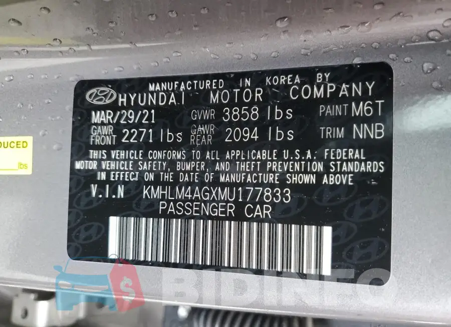 KMHLM4AGXMU177833 Photo# 12