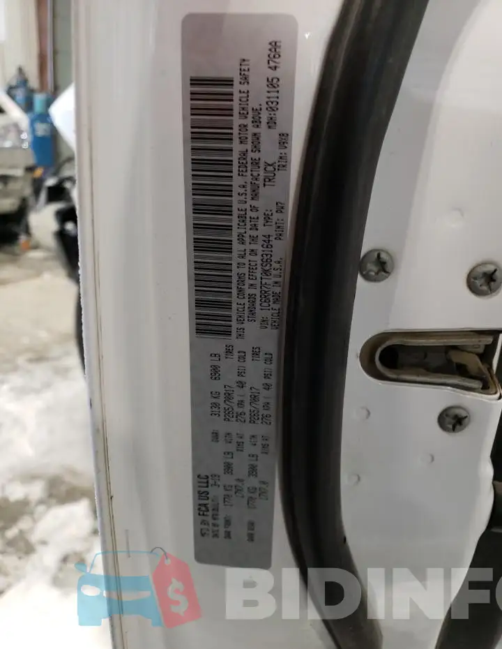 1C6RR7FT0KS631644 Photo# 13