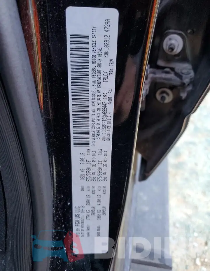1C6SRFFT5KN699447 Photo# 12