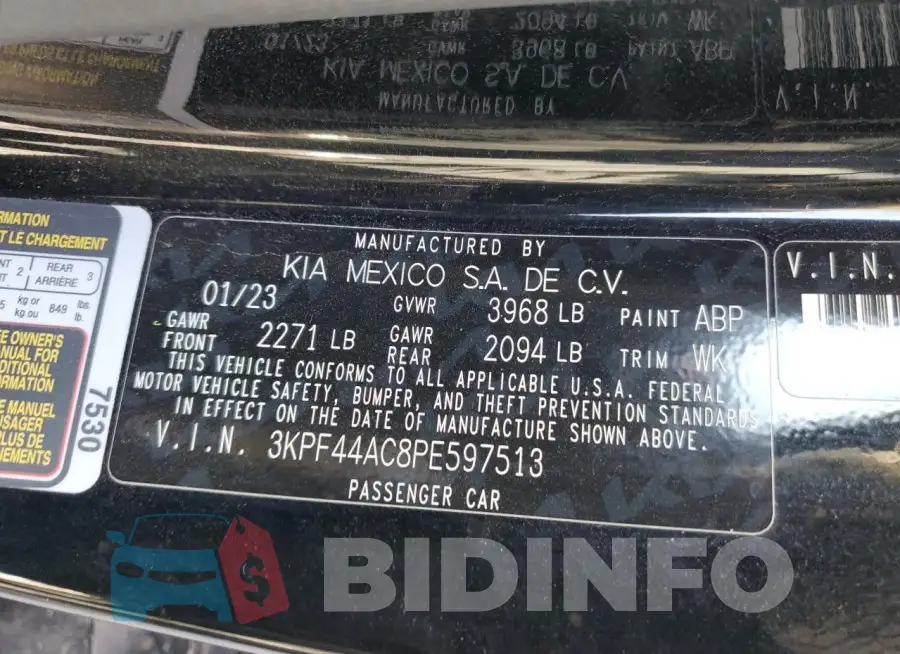 3KPF44AC8PE597513 Photo# 12