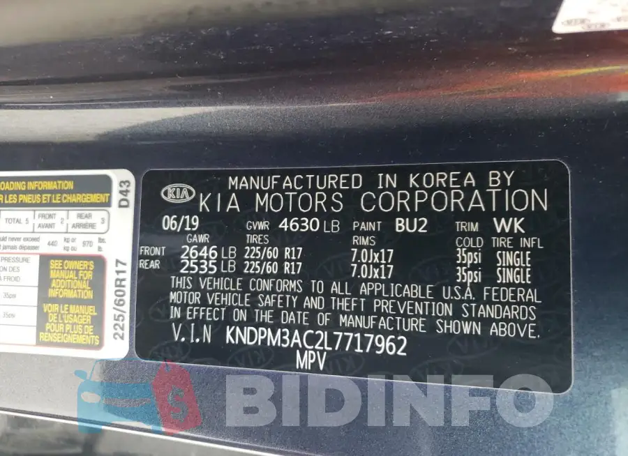 KNDPM3AC2L7717962 Photo# 13