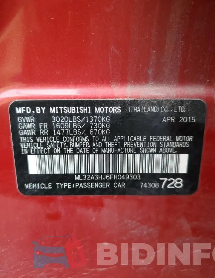 ML32A3HJ6FH049303 Photo# 12