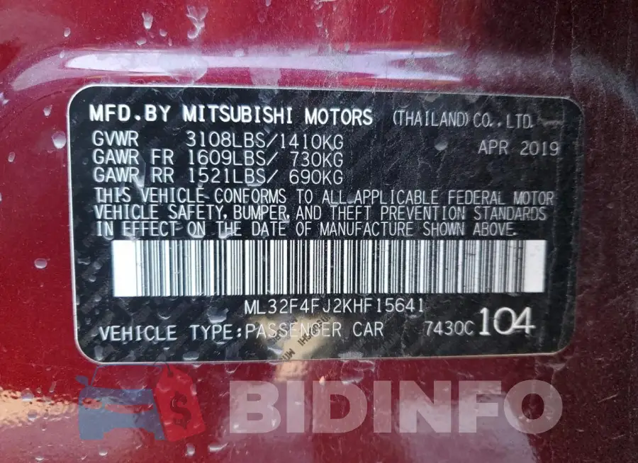 ML32F4FJ2KHF15641 Photo# 12