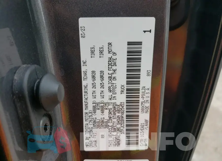 5TFJC5DB9PX025453 Photo# 13
