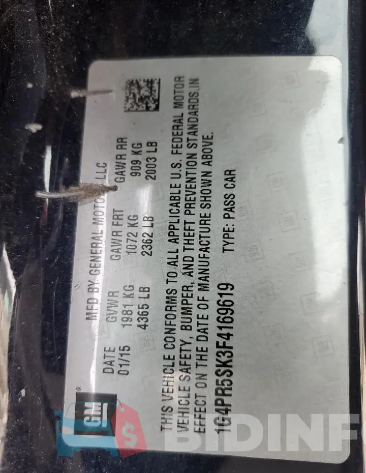 1G4PR5SK3F4169619 Photo# 12
