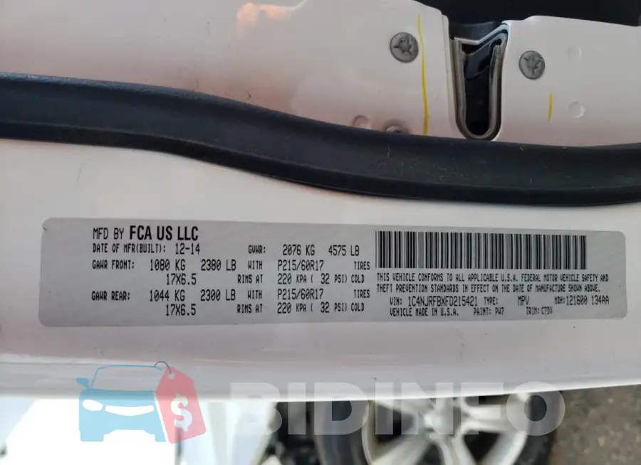 1C4NJRFBXFD215421 Photo# 13