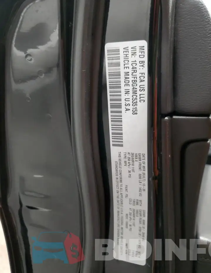 1C4RJFBG4MC535158 Photo# 13