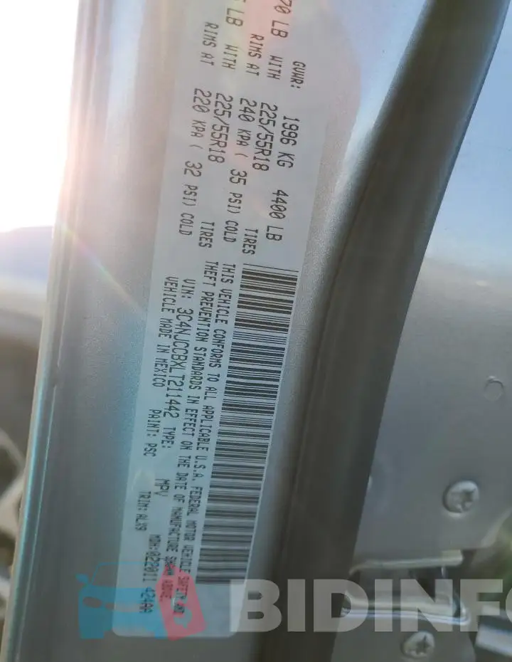 3C4NJCCBXLT211442 Photo# 12