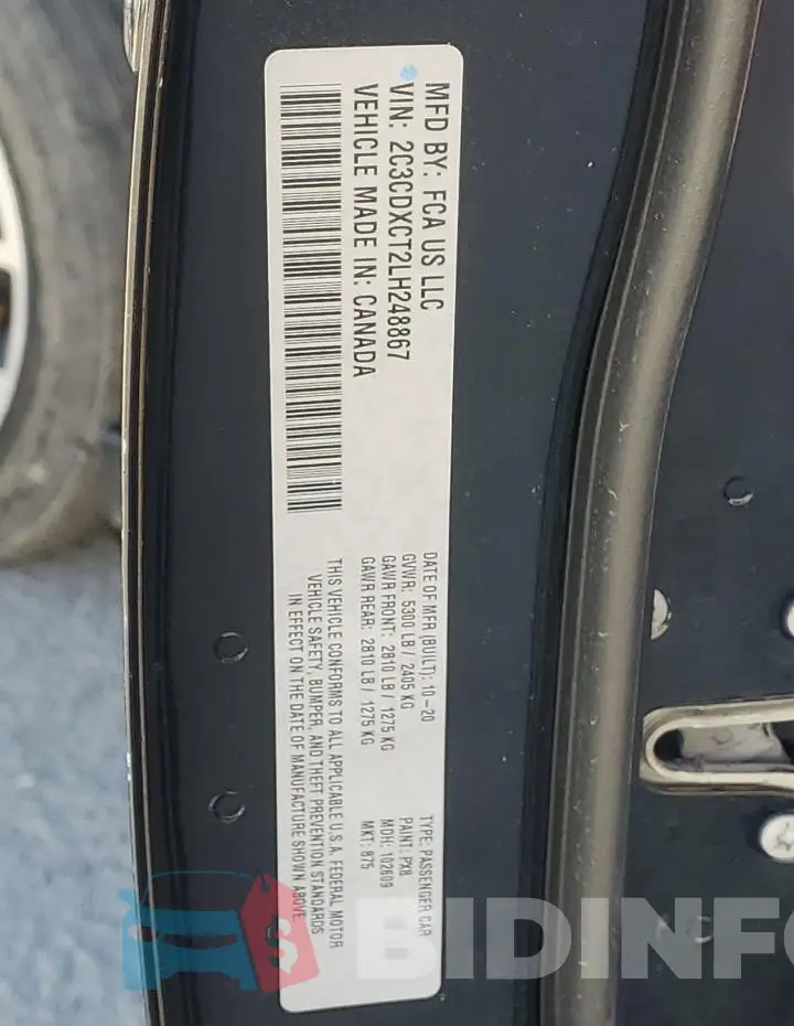2C3CDXCT2LH248867 Photo# 13