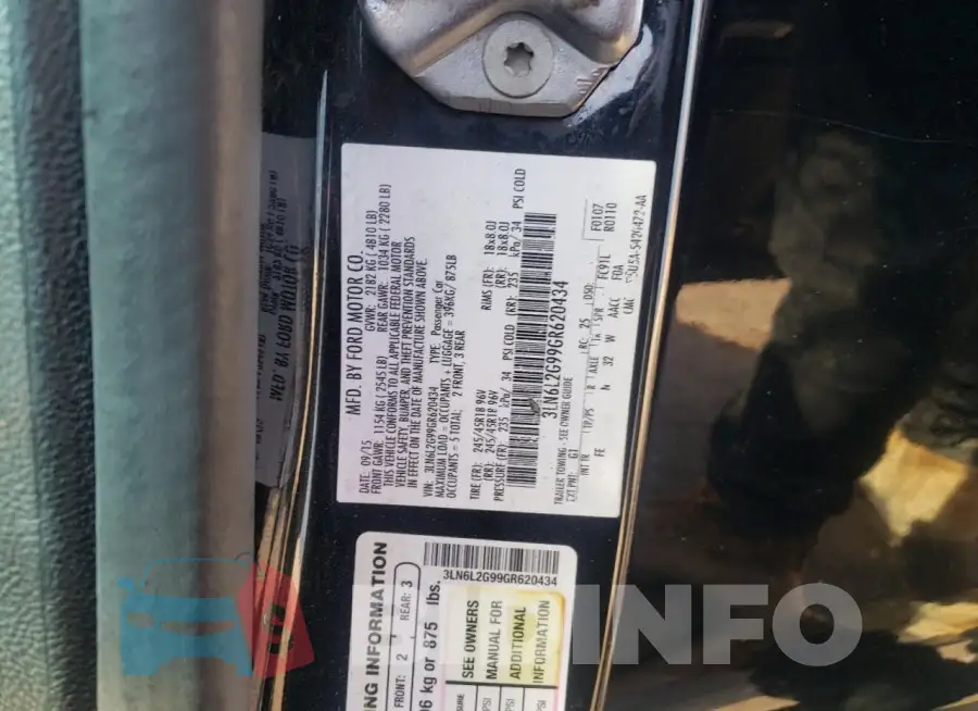 3LN6L2G99GR620434 Photo# 12