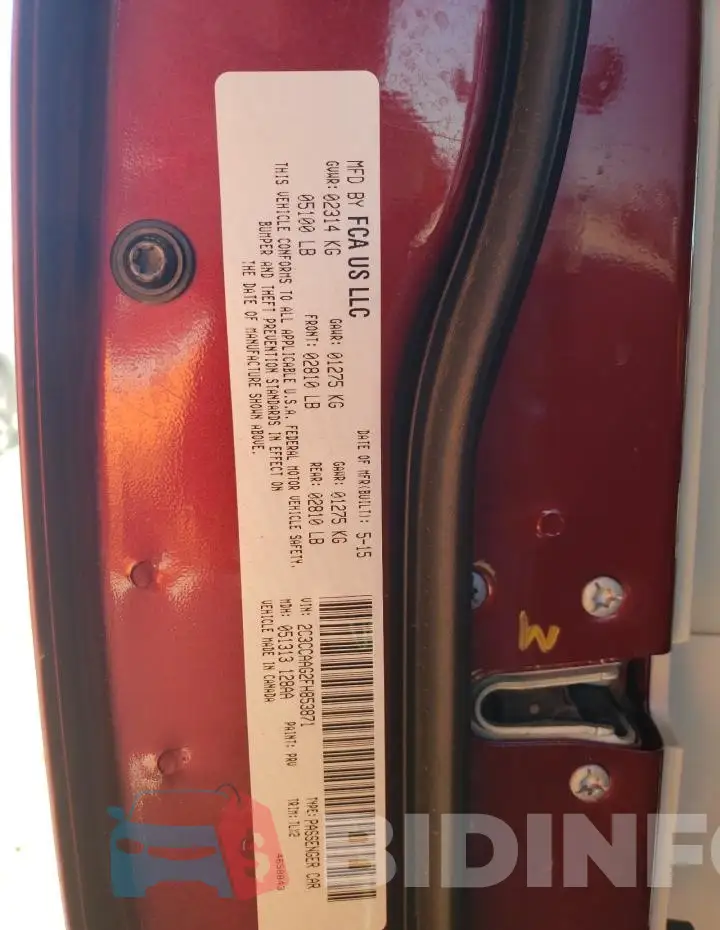 2C3CCAAG2FH853871 Photo# 12