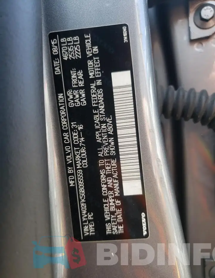LYV402FK5GB095559 Photo# 13