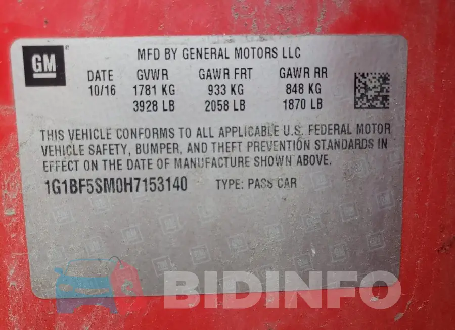 1G1BF5SM0H7153140 Photo# 13