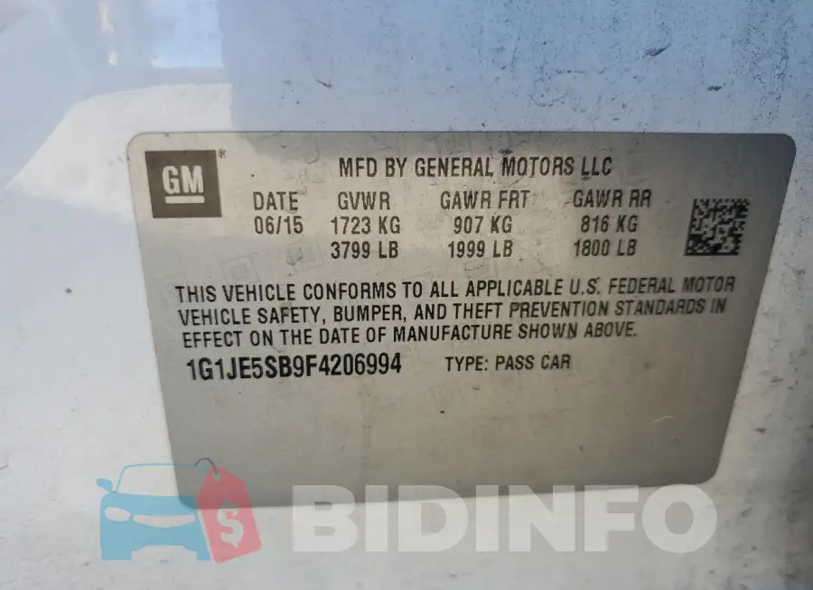 1G1JE5SB9F4206994 Photo# 12