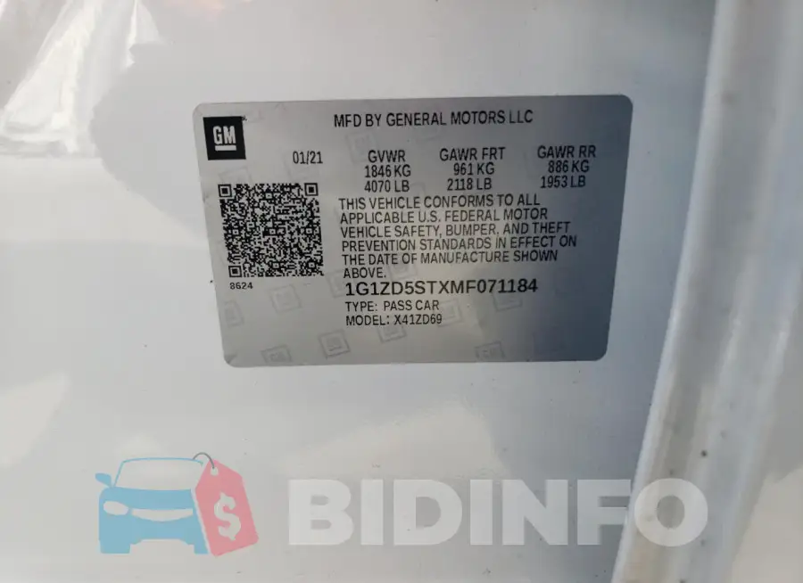 1G1ZD5STXMF071184 Photo# 12