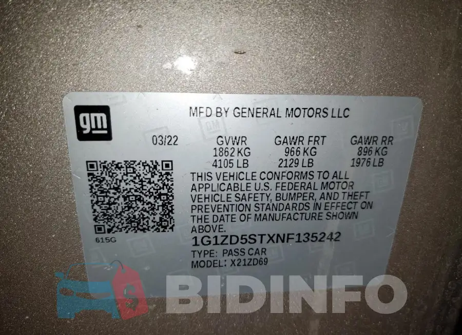 1G1ZD5STXNF135242 Photo# 12