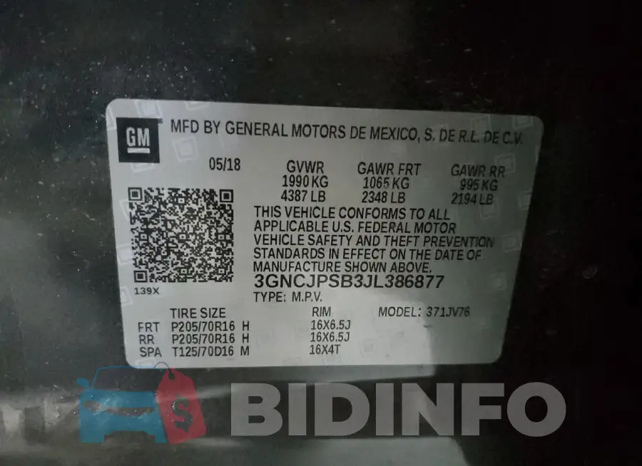 3GNCJPSB3JL386877 Photo# 13