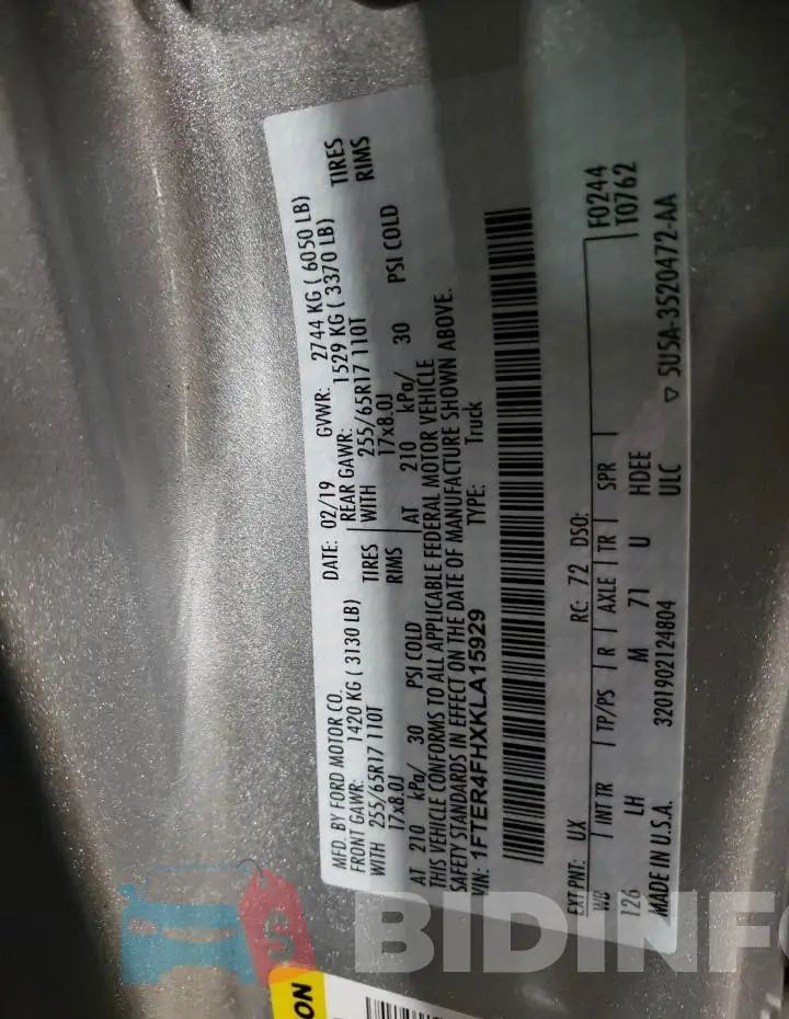 1FTER4FHXKLA15929 Photo# 12