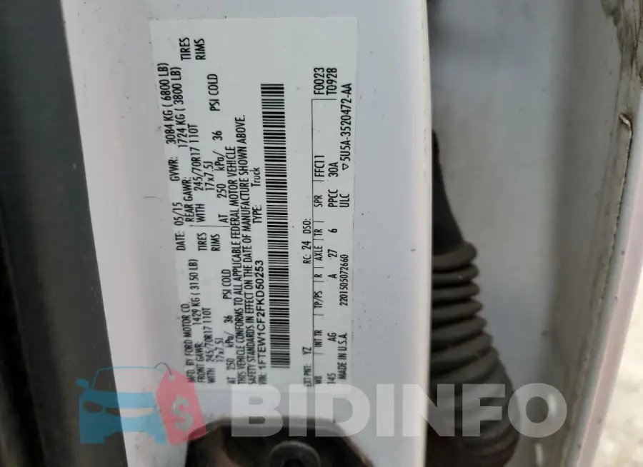 1FTEW1CF2FKD50253 Photo# 12