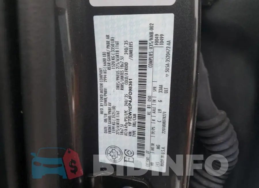 1FTEW1EP4JFD98361 Photo# 12