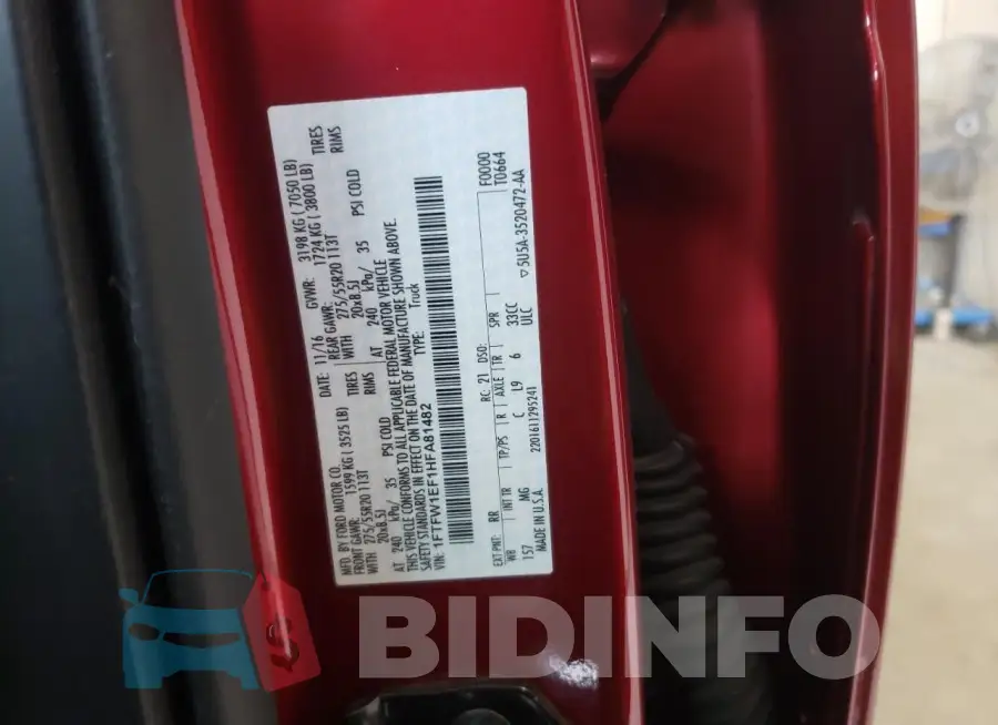 1FTFW1EF1HFA81482 Photo# 13